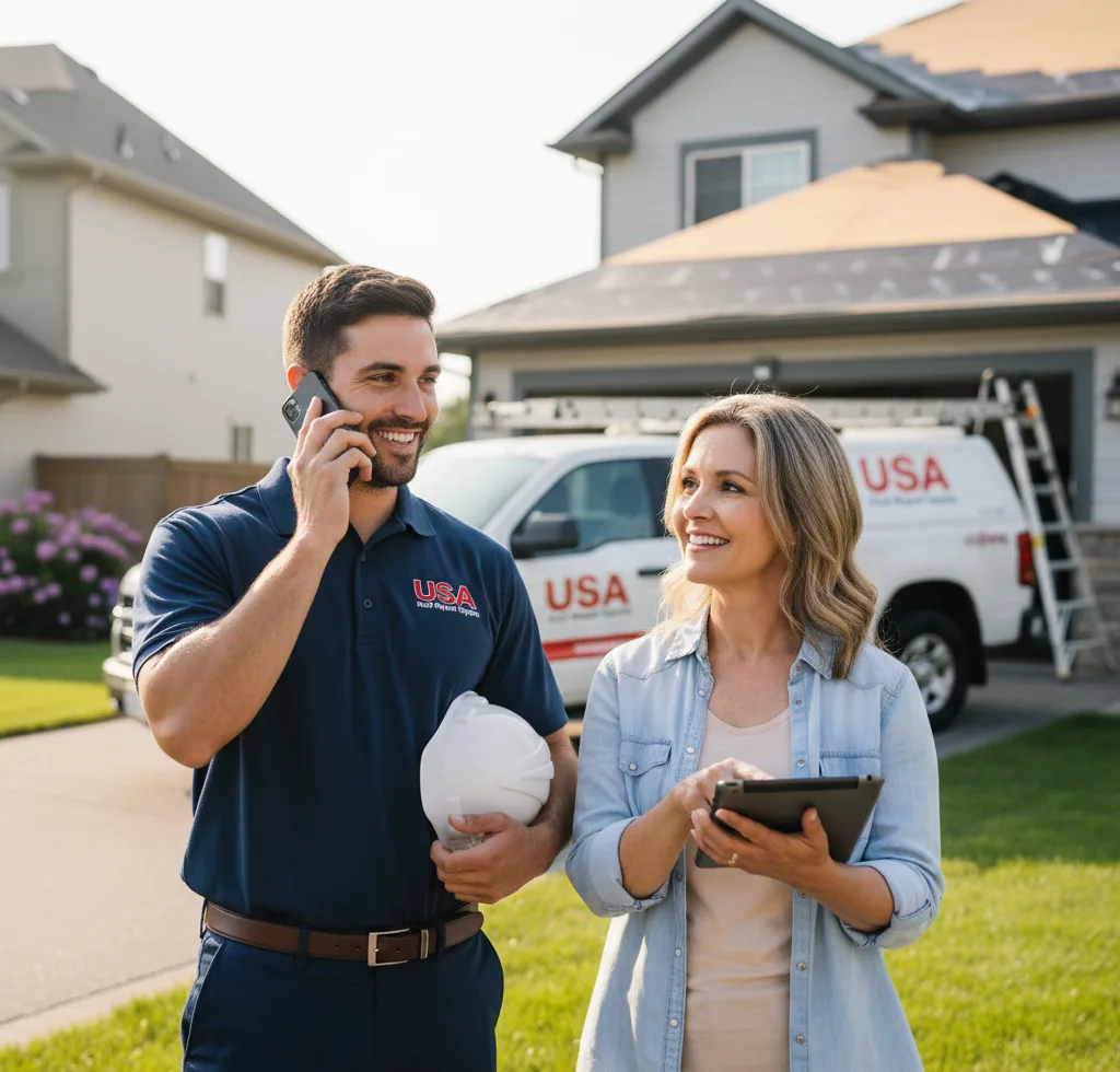 USA Roof Repair Experts customer support in Potterville